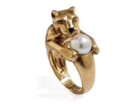Panther-Perl-Goldring von Cartier